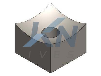 Slika Konkavni nož 28x28x20 / M12